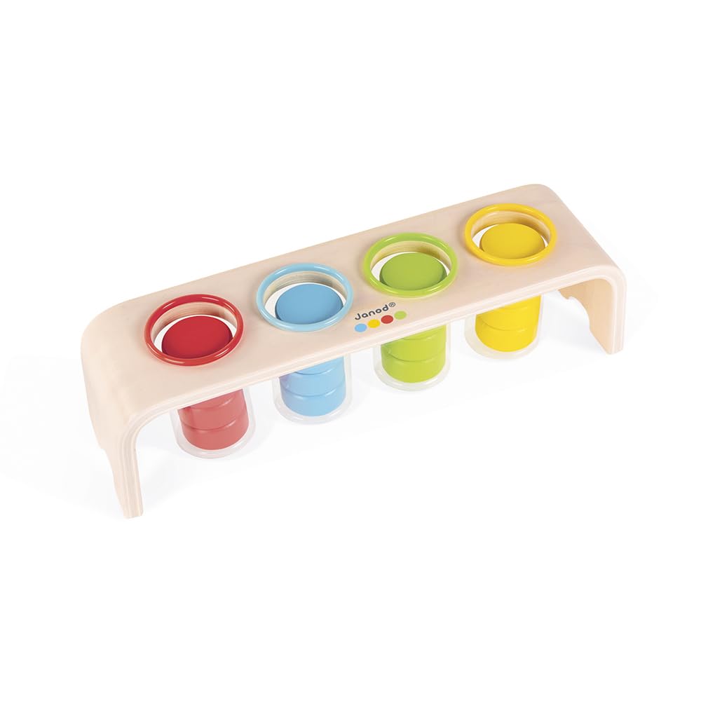 Janod Essentials Wooden Color Sorting Puzzle for Ages 2+
