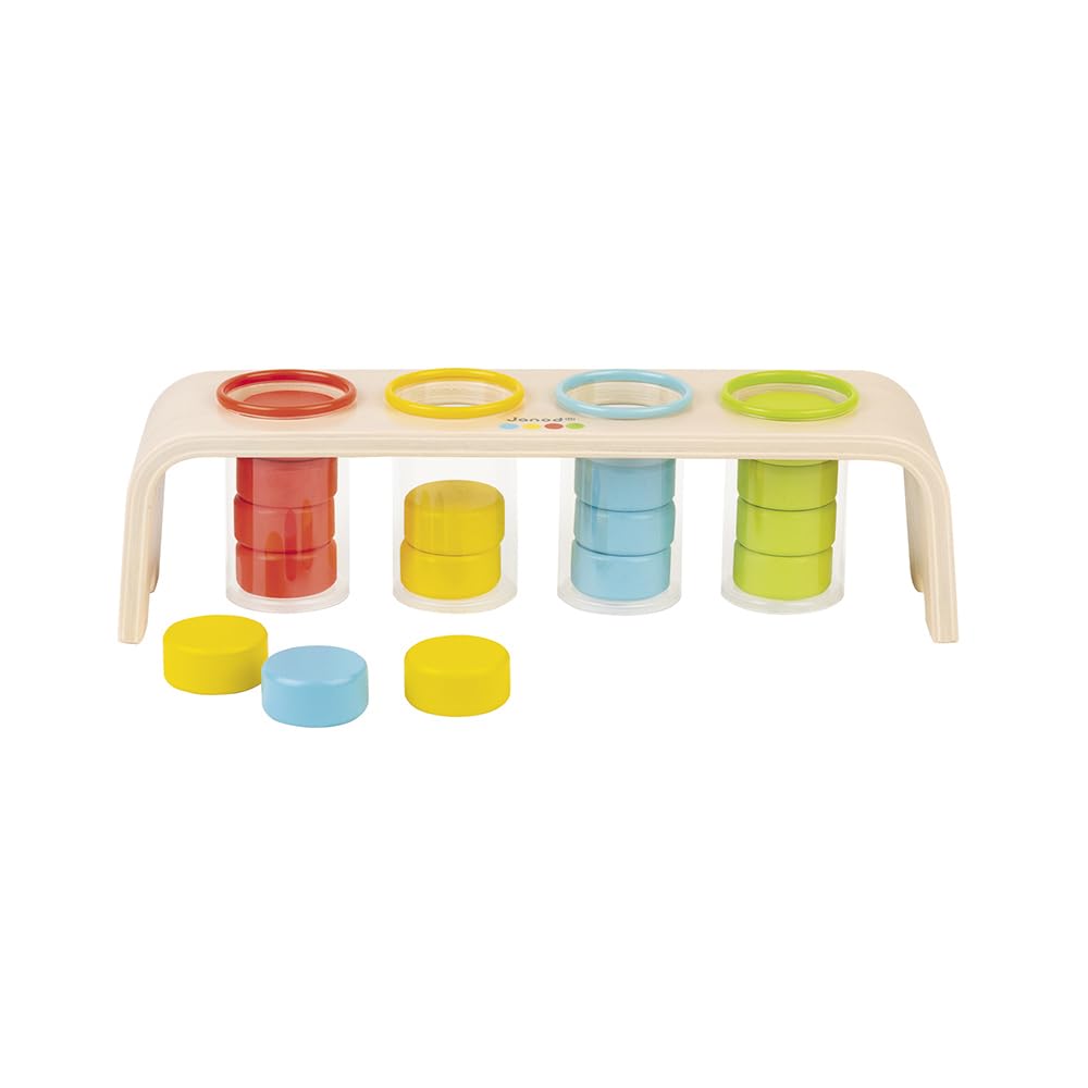 Janod Essentials Wooden Color Sorting Puzzle for Ages 2+