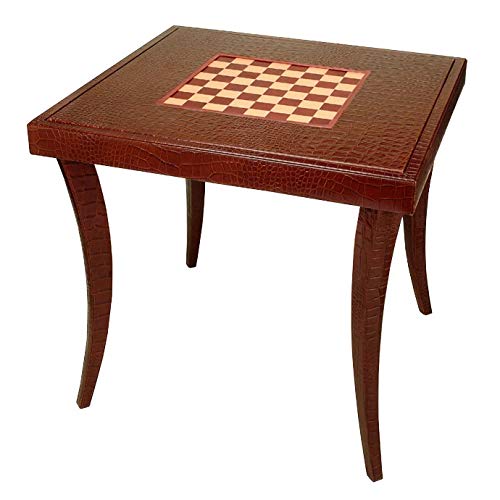 Bello Games Maranzano Leather Chess & Backgammon Table