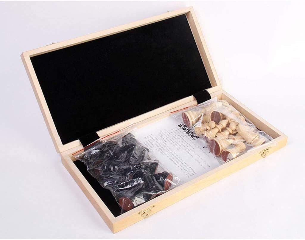 42 cm Solid Wood Folding Chess & Puzzle Game Board