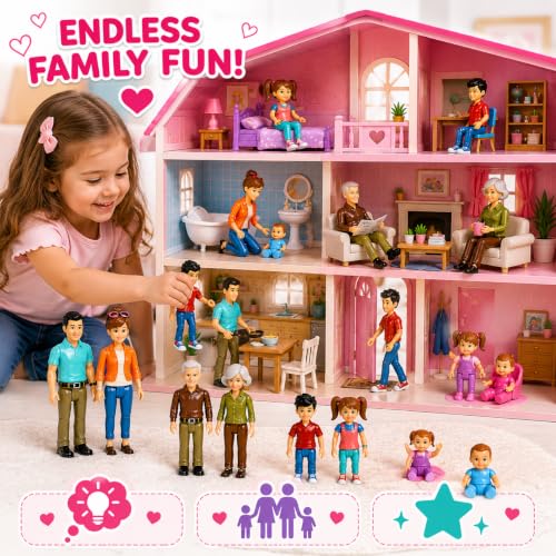 Beverly Hills Sweet Li'l Family Dollhouse Figure Set
