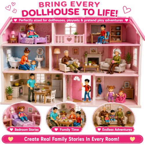 Beverly Hills Sweet Li'l Family Dollhouse Figure Set