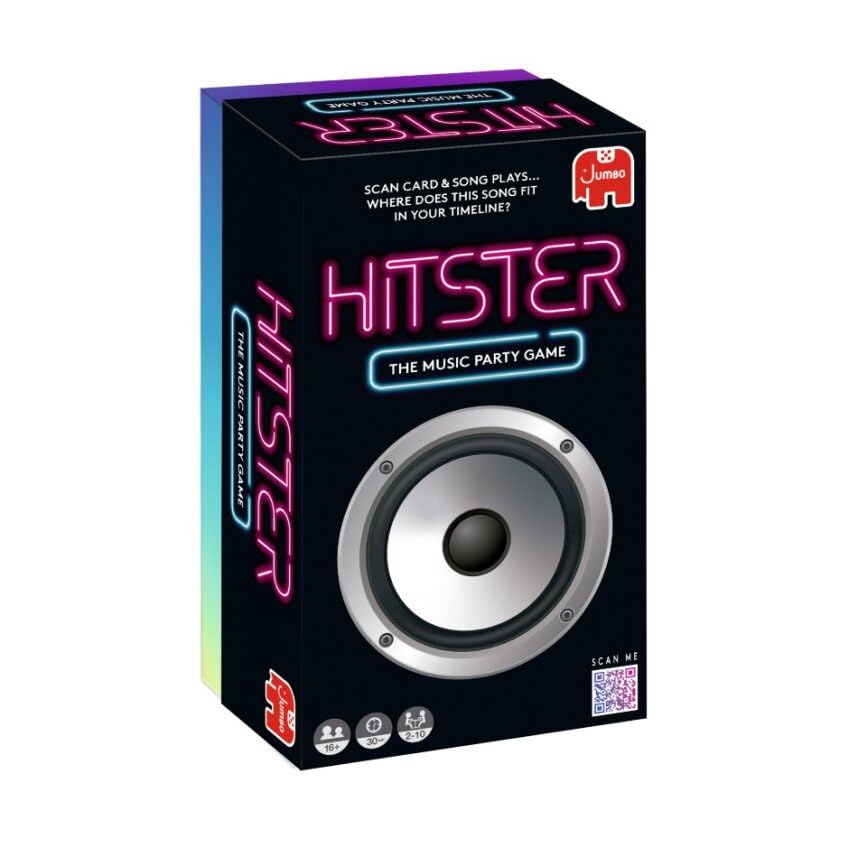 Jumbo Hitster Music Party Quiz Card Game for 2–10 Players