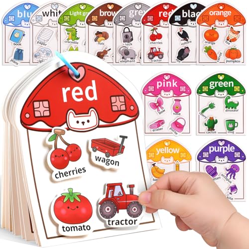 MUONE Montessori Color Sorting Busy Book for Ages 2–4