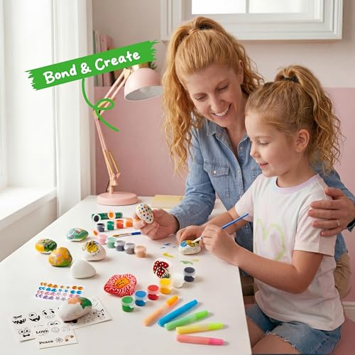JOYIN Rock Painting Arts & Crafts Kit for Kids