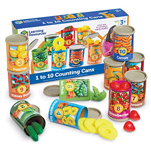 Learning Resources One-to-Ten Counting Cans Set