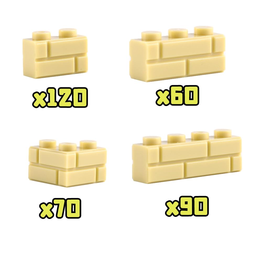 WSRYLTCH 340-Piece Masonry Wall Building Blocks Set