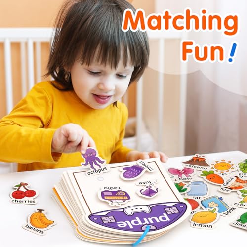 MUONE Montessori Color Sorting Busy Book for Ages 2–4