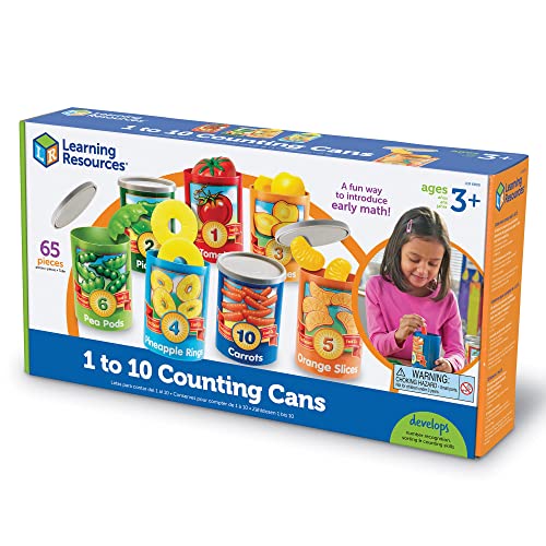 Learning Resources One-to-Ten Counting Cans Set