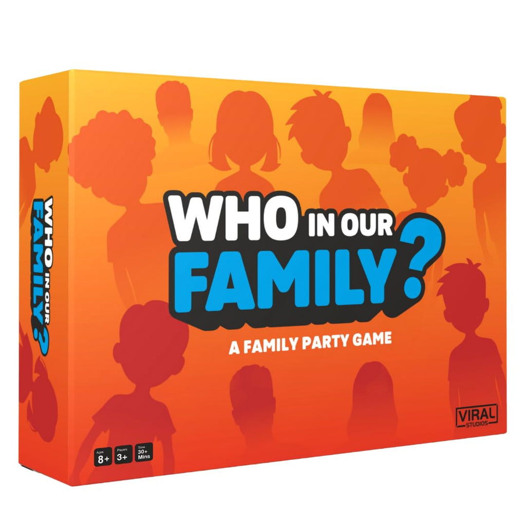 Viral Studios Who in Our Family? Party Card Game