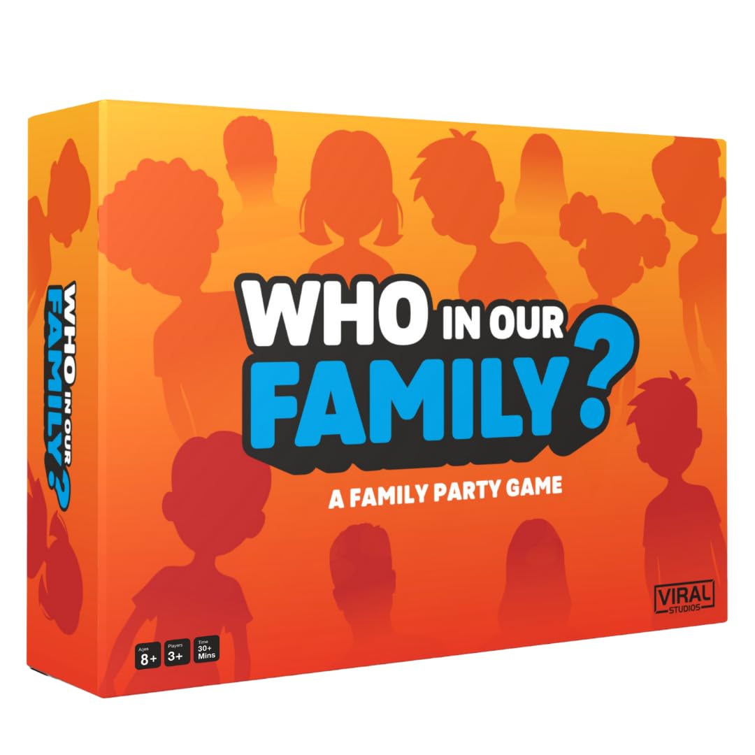 Viral Studios Who in Our Family? Party Card Game