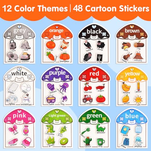 MUONE Montessori Color Sorting Busy Book for Ages 2–4