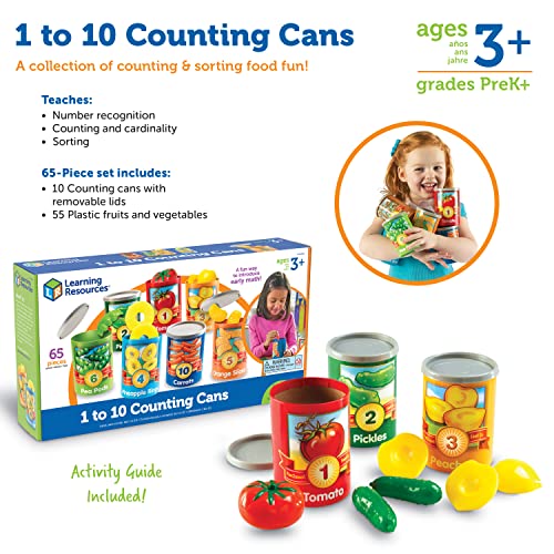 Learning Resources One-to-Ten Counting Cans Set