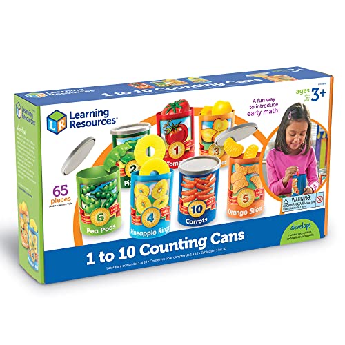 Learning Resources One-to-Ten Counting Cans Set