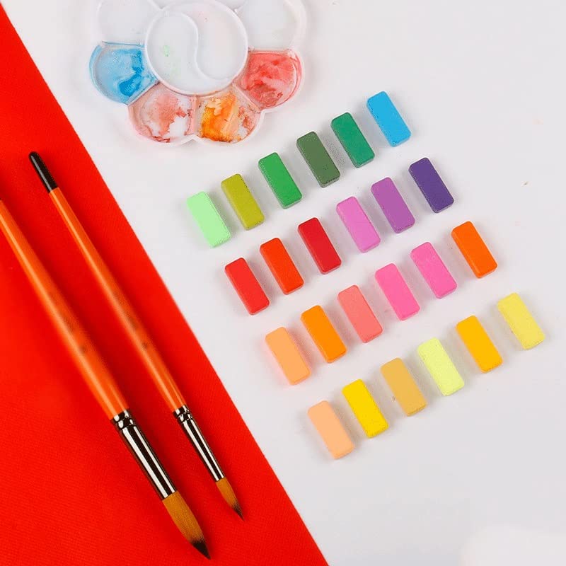 ASWRTYJO Round-Tip Nylon Paintbrush Set for Art