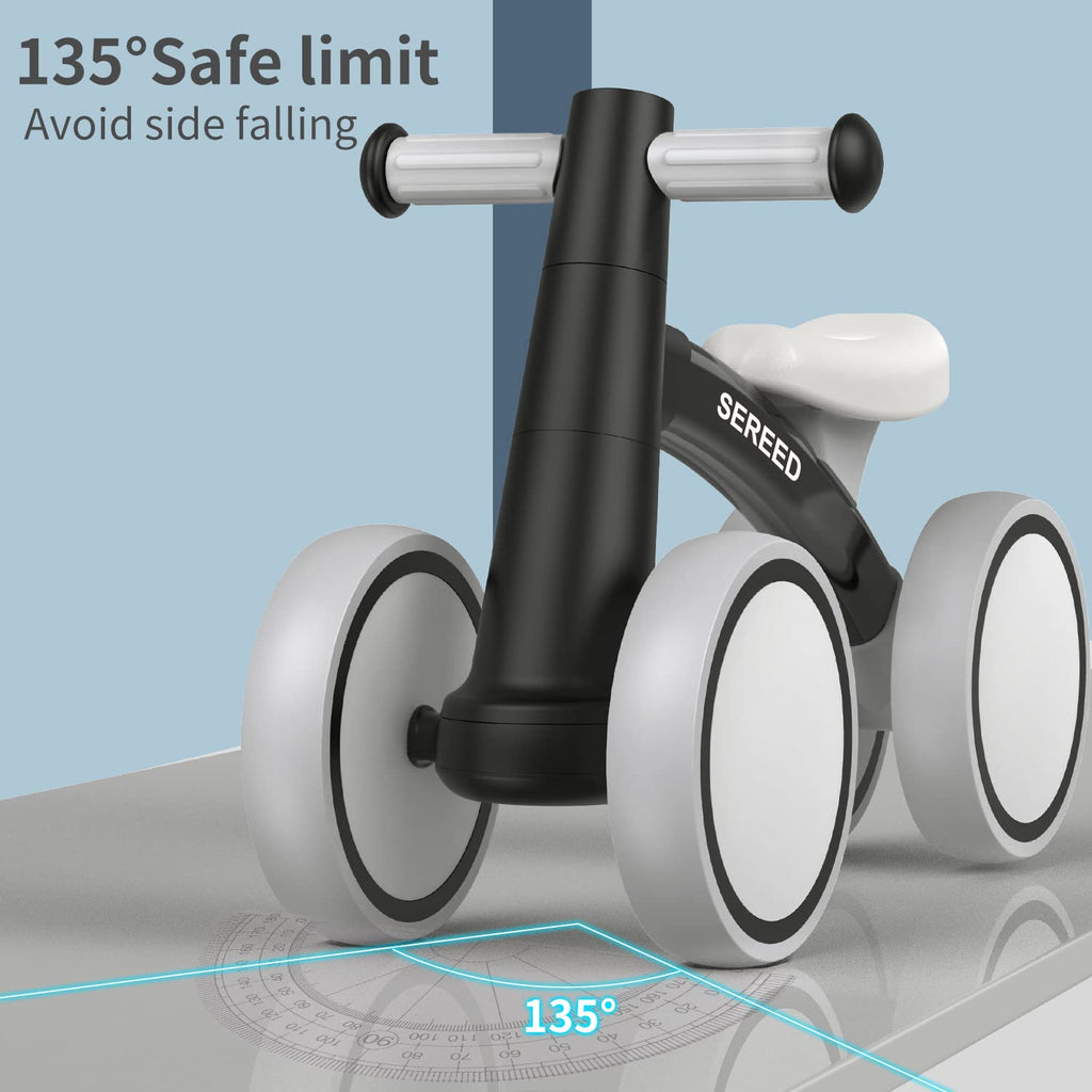 SEREED 4-Wheel Baby Balance Bike for Ages 12–24 Months