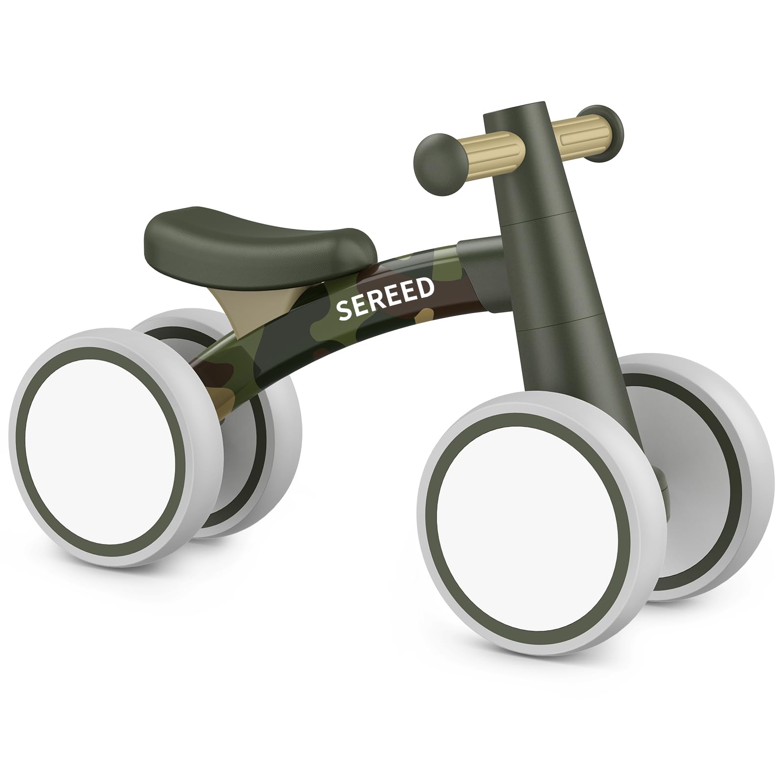SEREED 4-Wheel Baby Balance Bike for Ages 12–24 Months