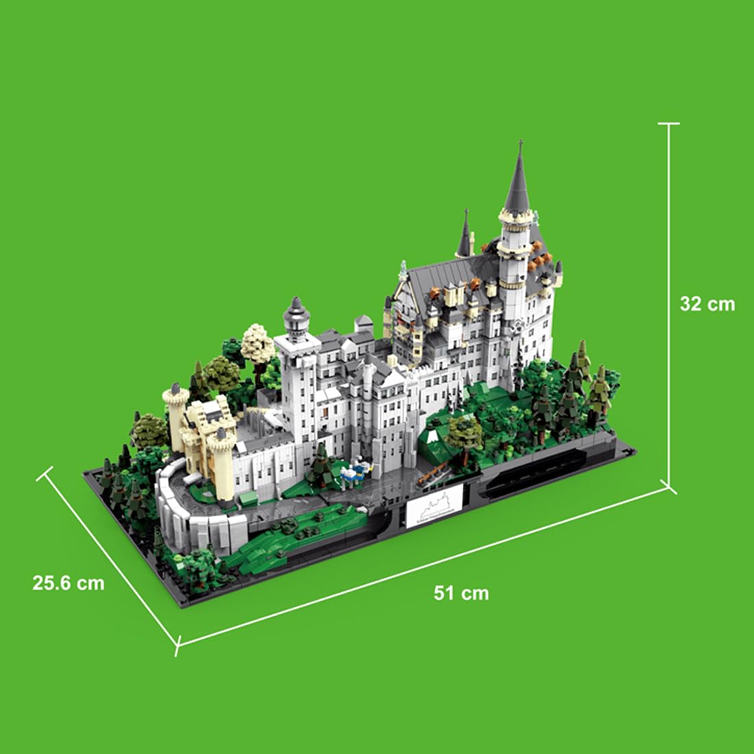 BICRKTOMXY Neuschwanstein Castle 6,786-Piece Building Set