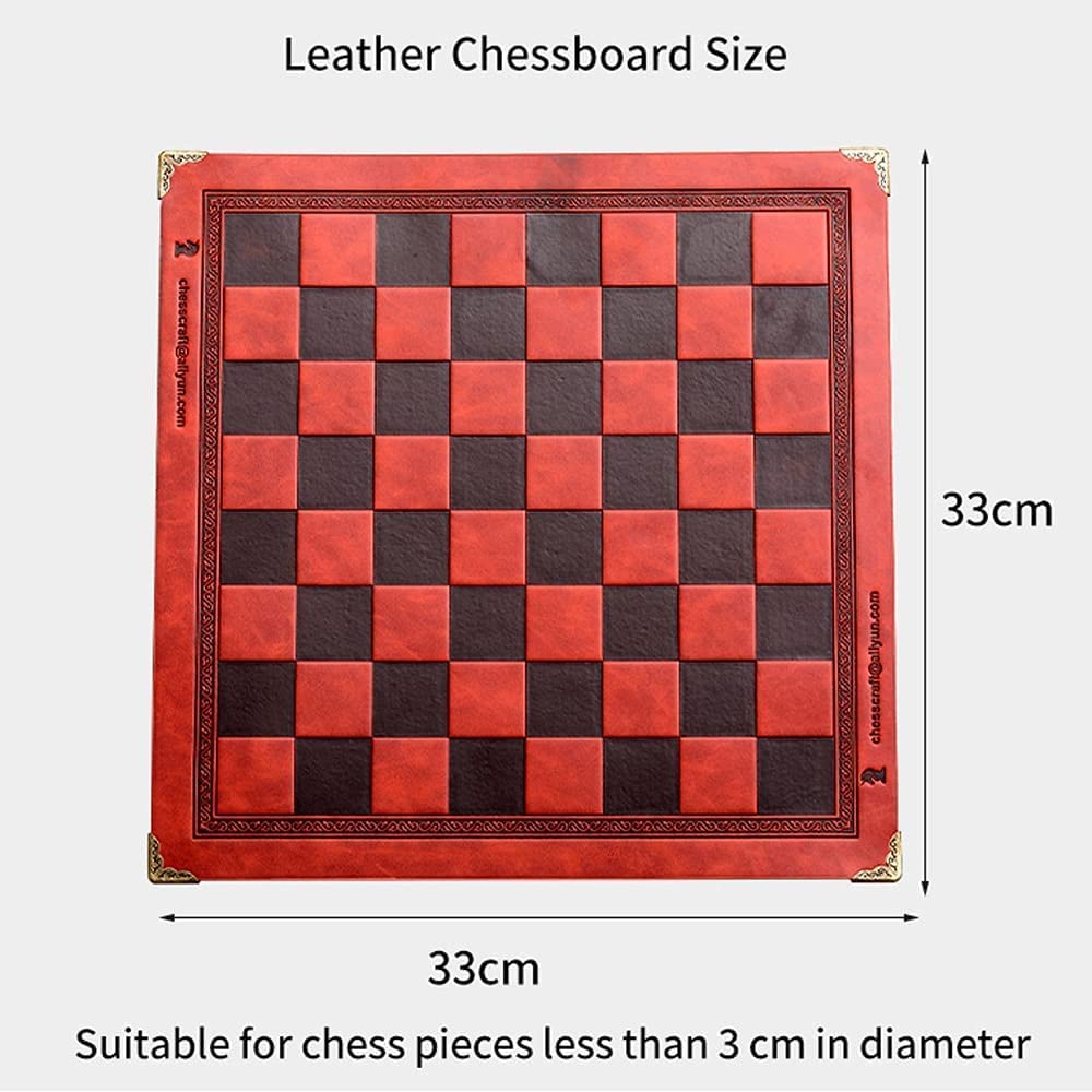OLOTU Premium History-Themed Chess Set with Embossed Board