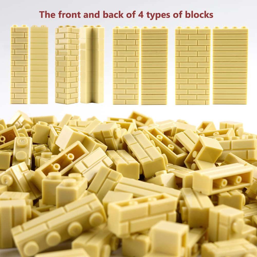 WSRYLTCH 340-Piece Masonry Wall Building Blocks Set