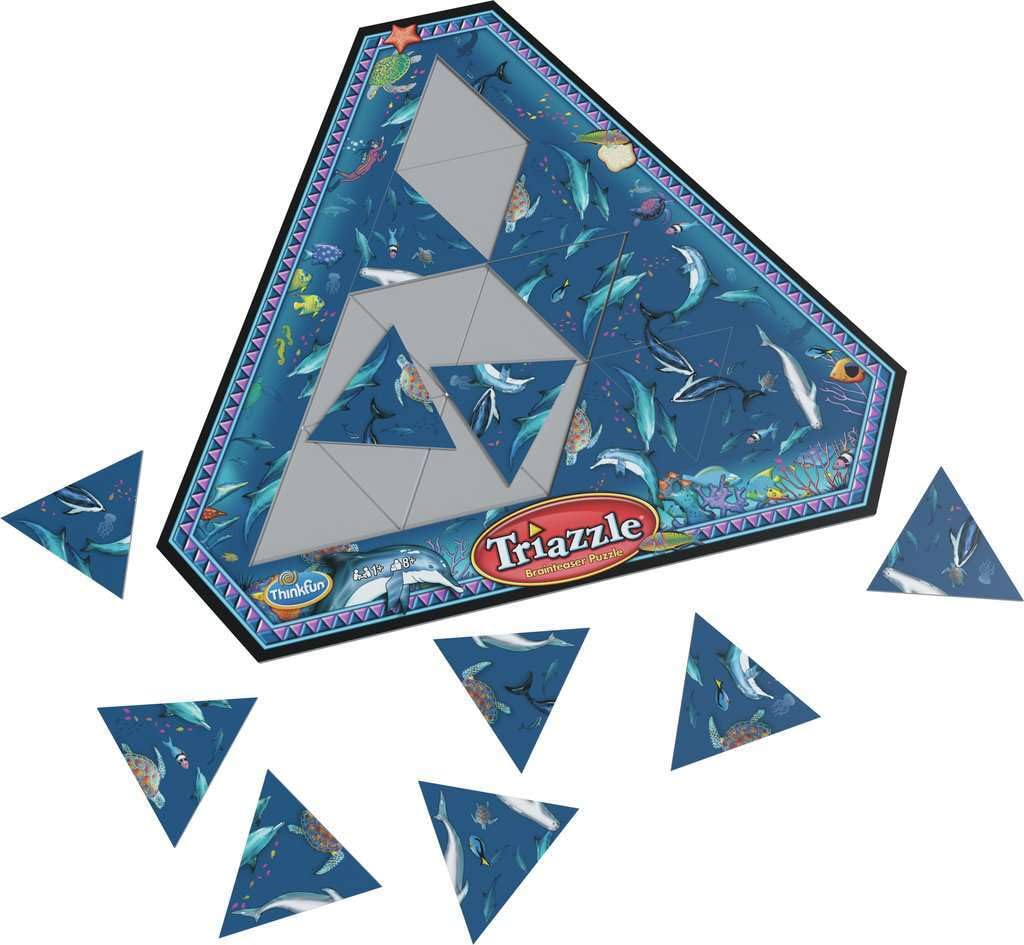 ThinkFun Triazzle Dolphins Picture-Matching Puzzle Ages 8+