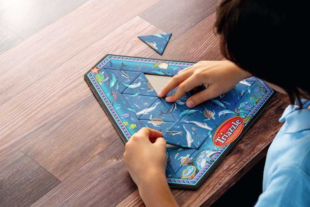 ThinkFun Triazzle Dolphins Picture-Matching Puzzle Ages 8+