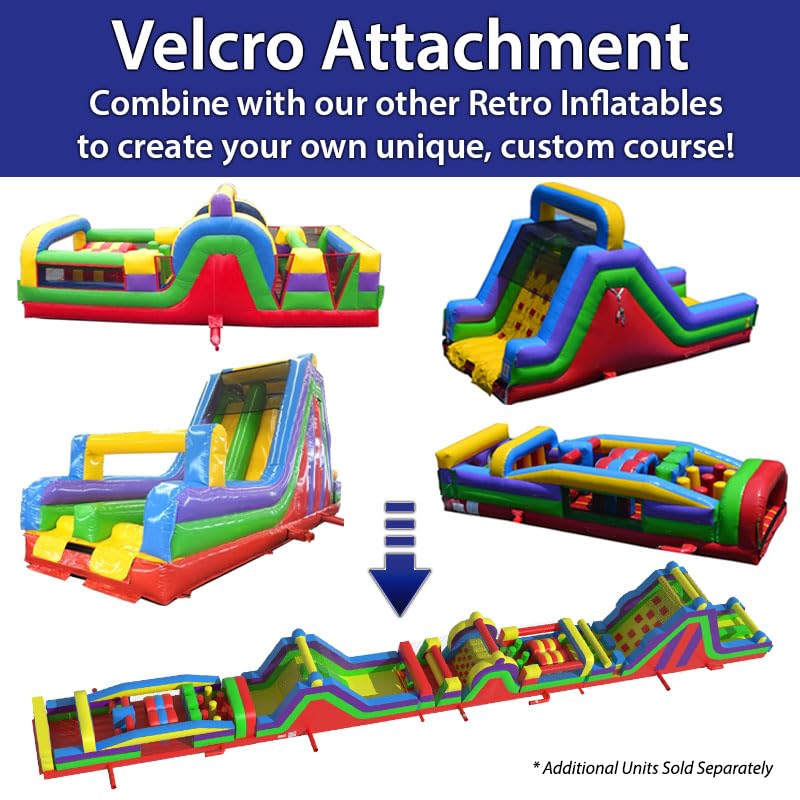 Retro Radical Run 40-Foot Inflatable Obstacle Course