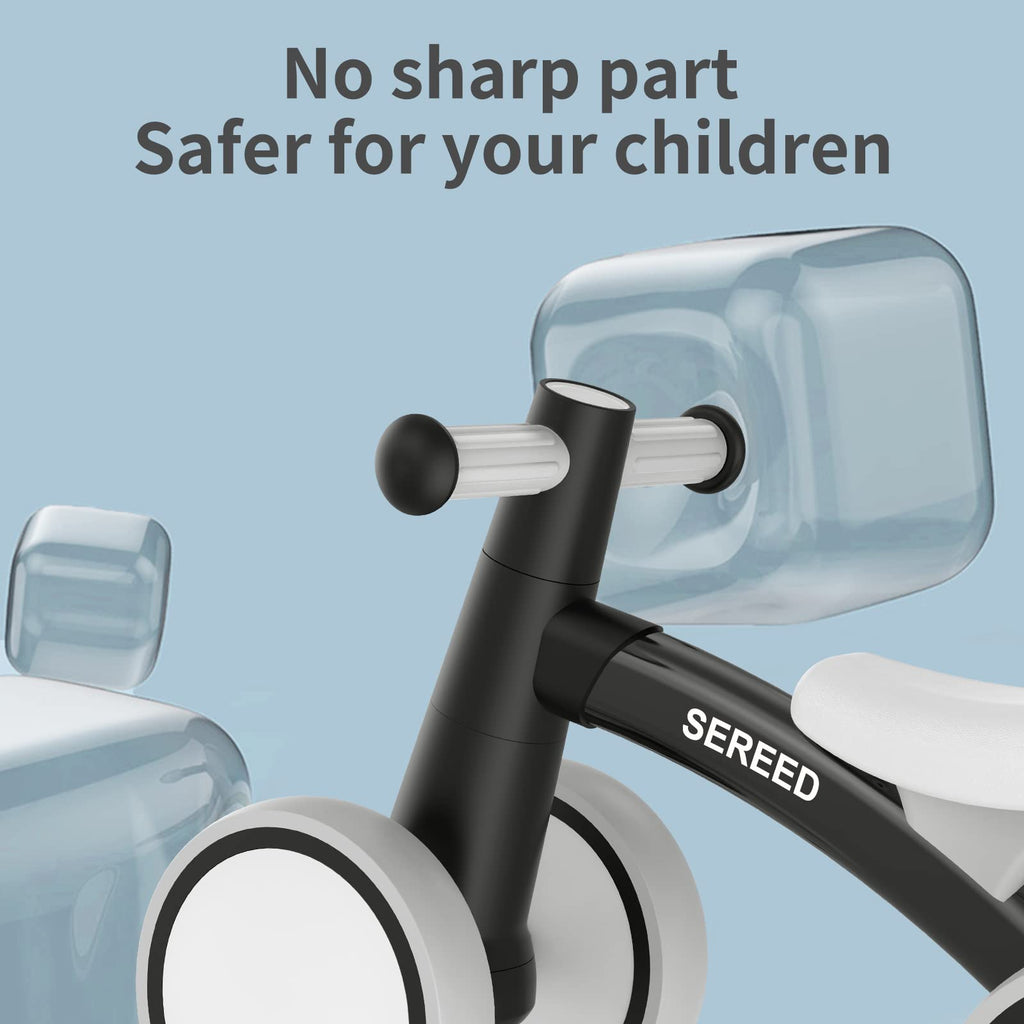 SEREED 4-Wheel Baby Balance Bike for Ages 12–24 Months