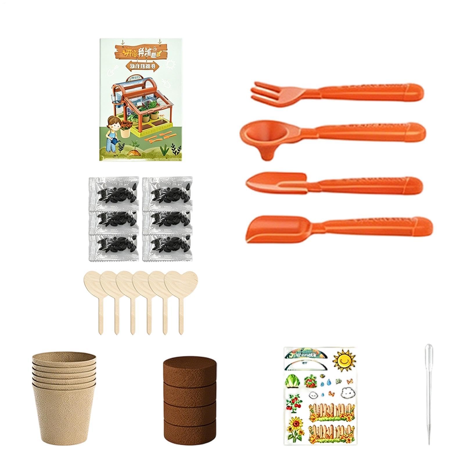 Kids’ Greenhouse Growing Kit with LED Grow Lights