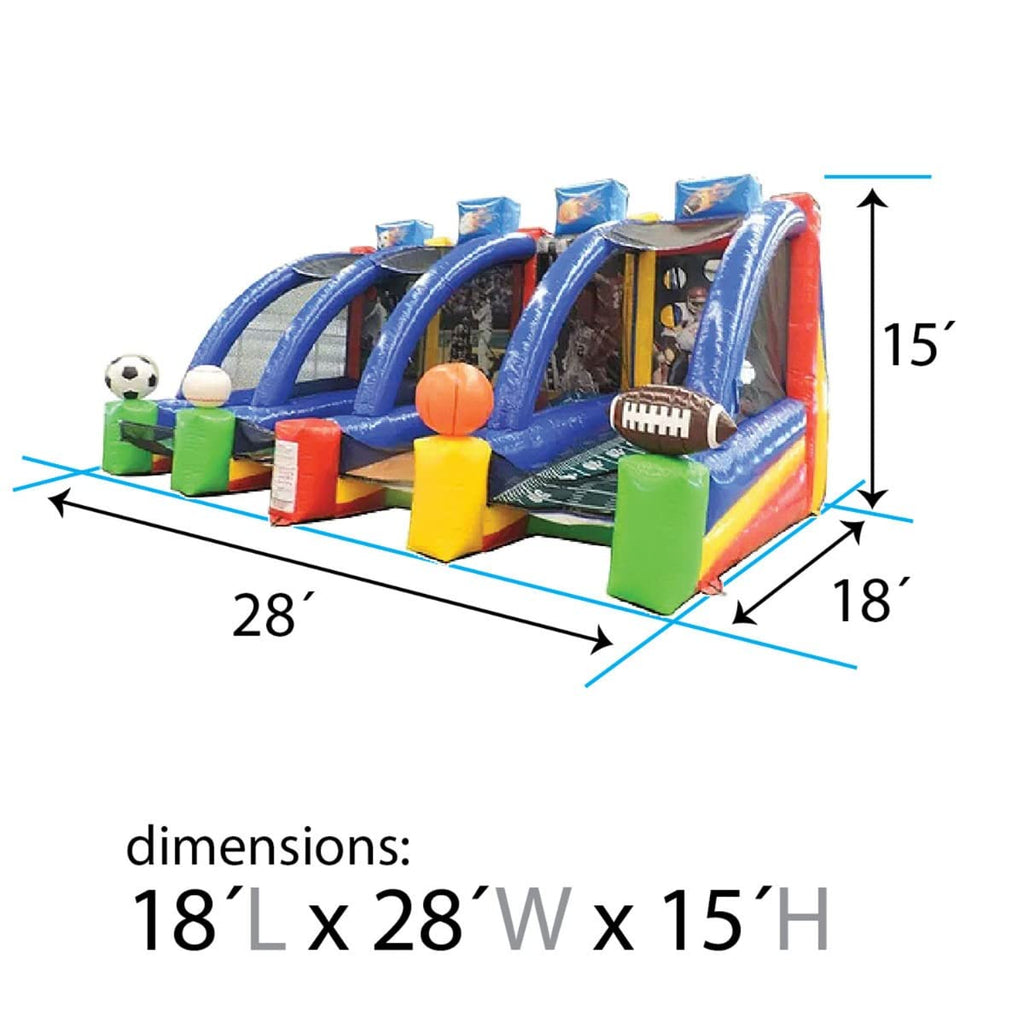 TentandTable 4-in-1 Inflatable Toss Game with Blower