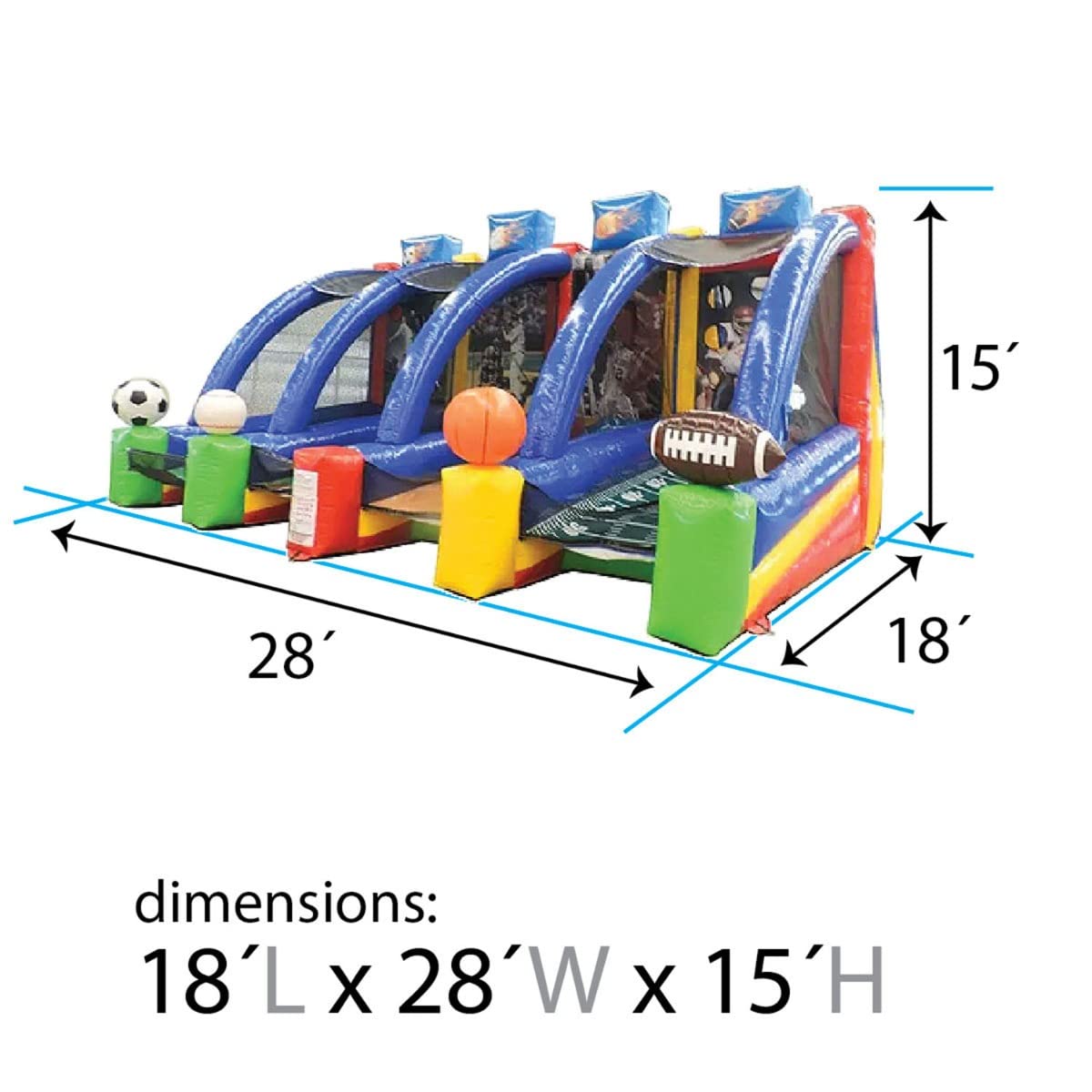 TentandTable 4-in-1 Inflatable Toss Game with Blower