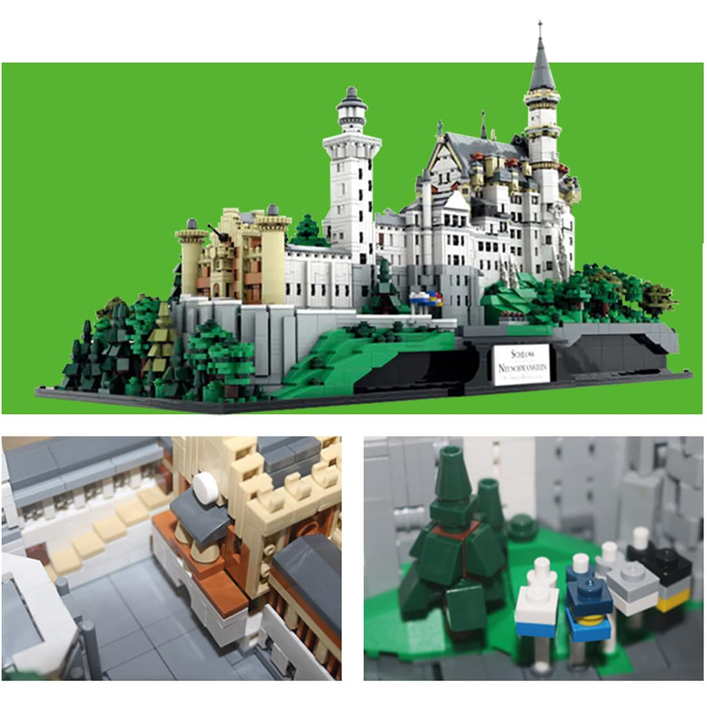 BICRKTOMXY Neuschwanstein Castle 6,786-Piece Building Set