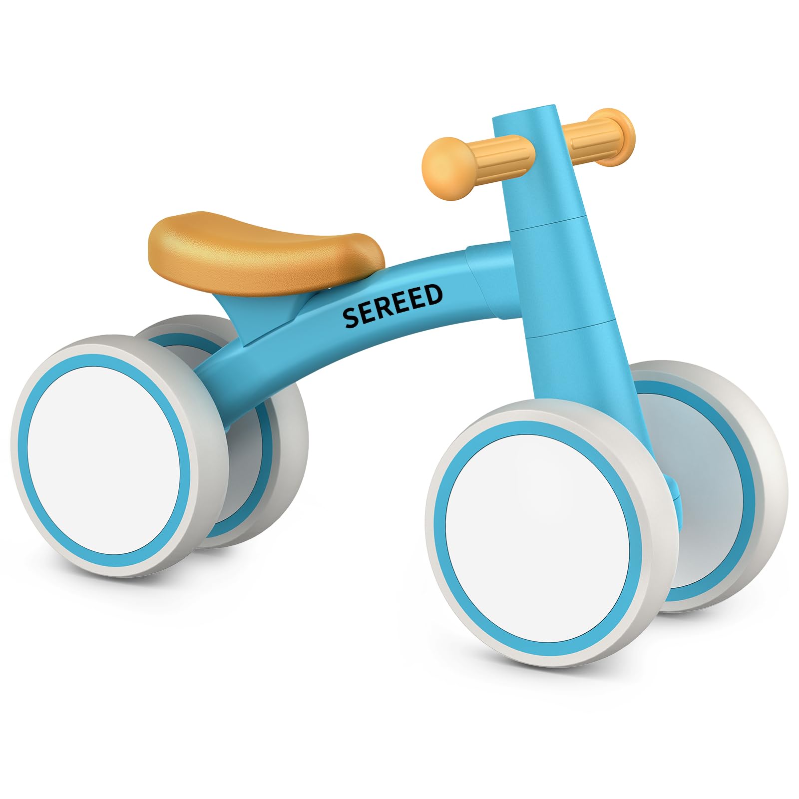SEREED 4-Wheel Baby Balance Bike for Ages 12–24 Months