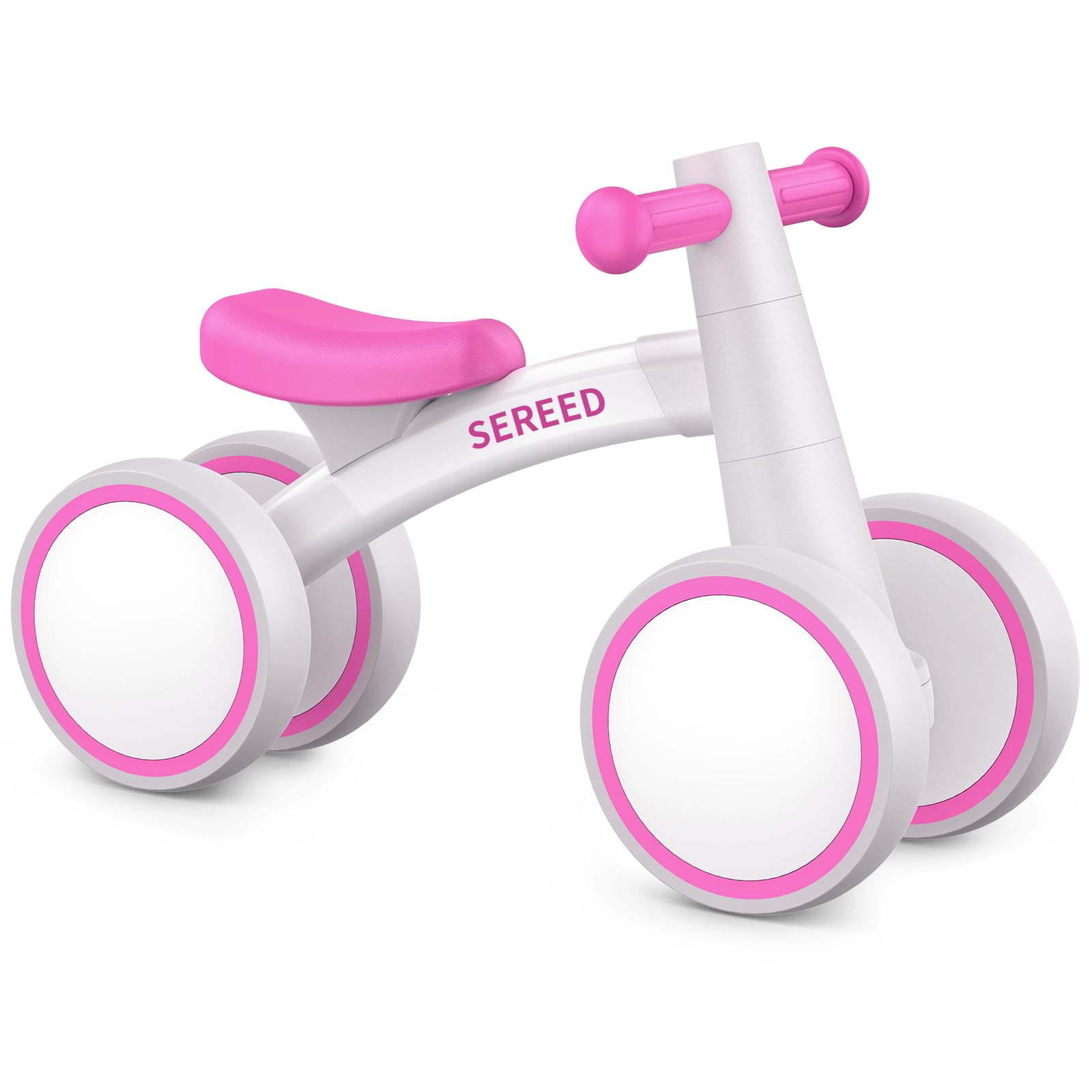 SEREED 4-Wheel Baby Balance Bike for Ages 12–24 Months