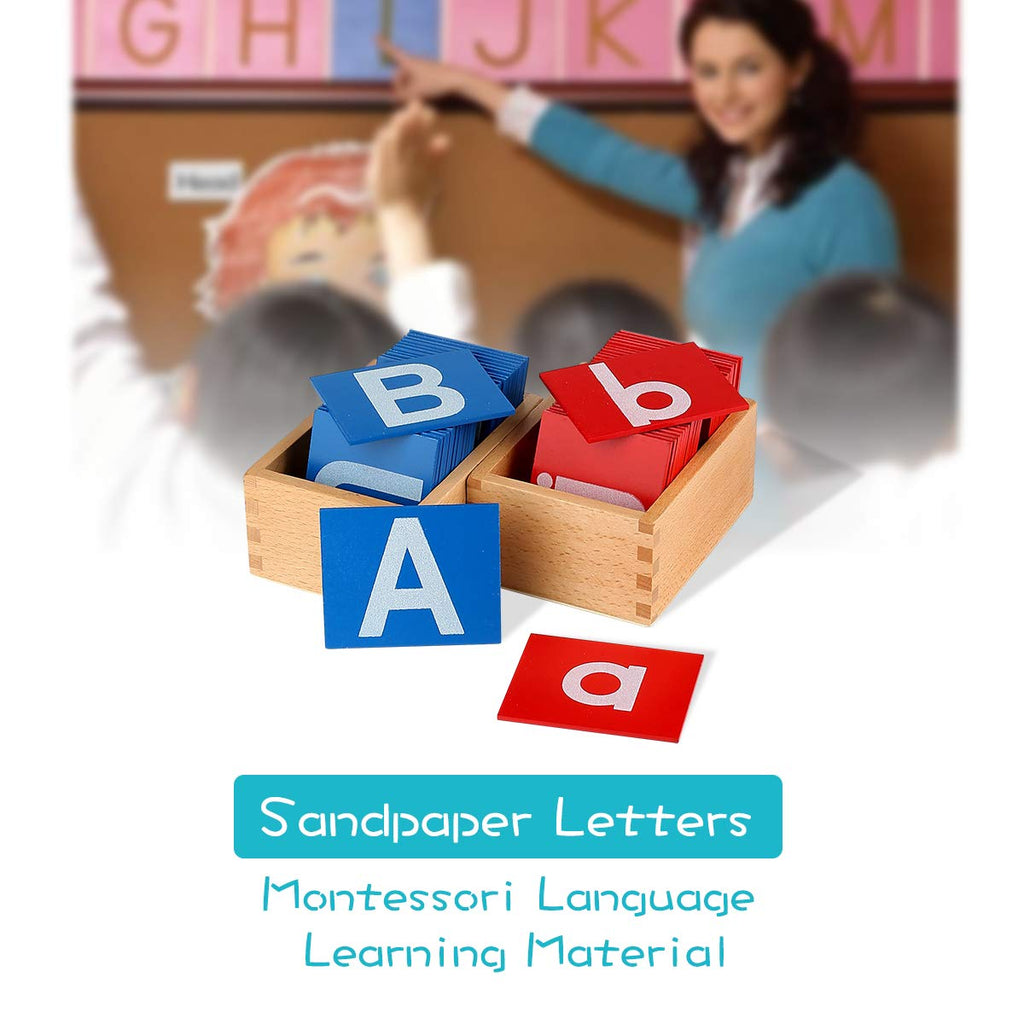 Montessori Sandpaper Letters for Phonics & Pre-Writing