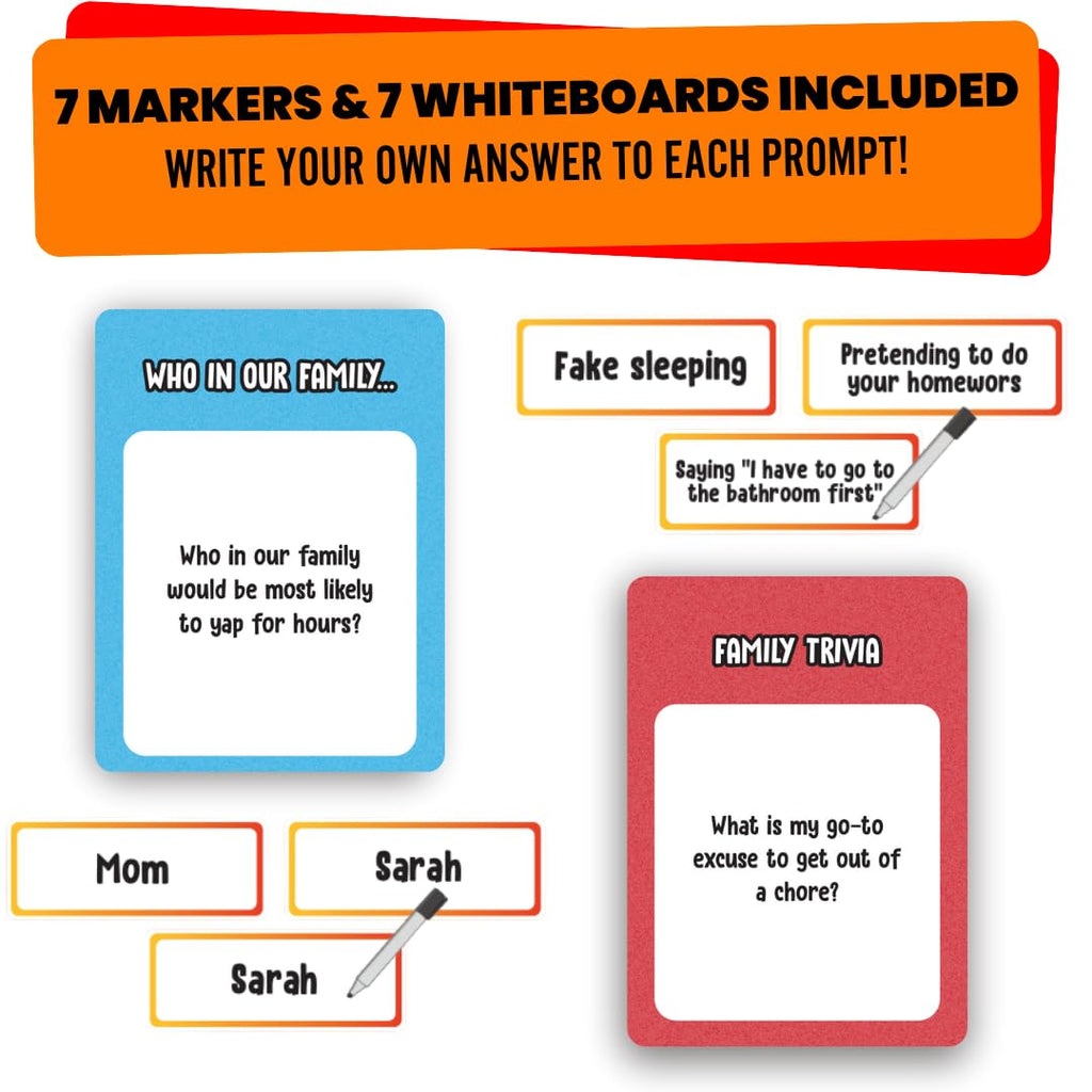 Viral Studios Who in Our Family? Party Card Game