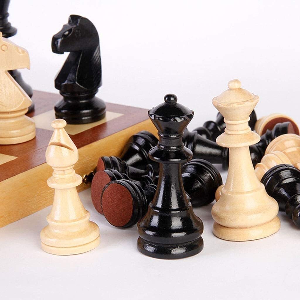 42 cm Solid Wood Folding Chess & Puzzle Game Board