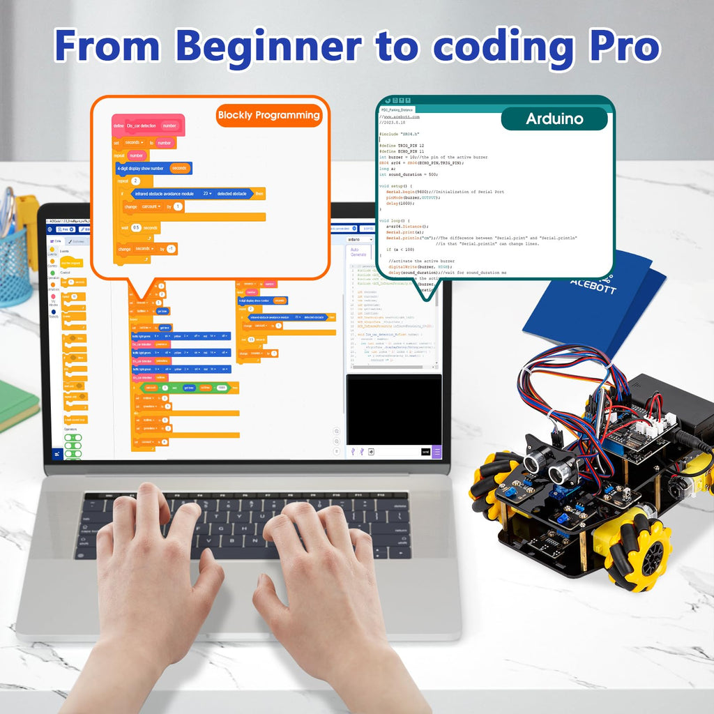 ACEBOTT Arduino-Compatible Smart Robot Car Coding Kit