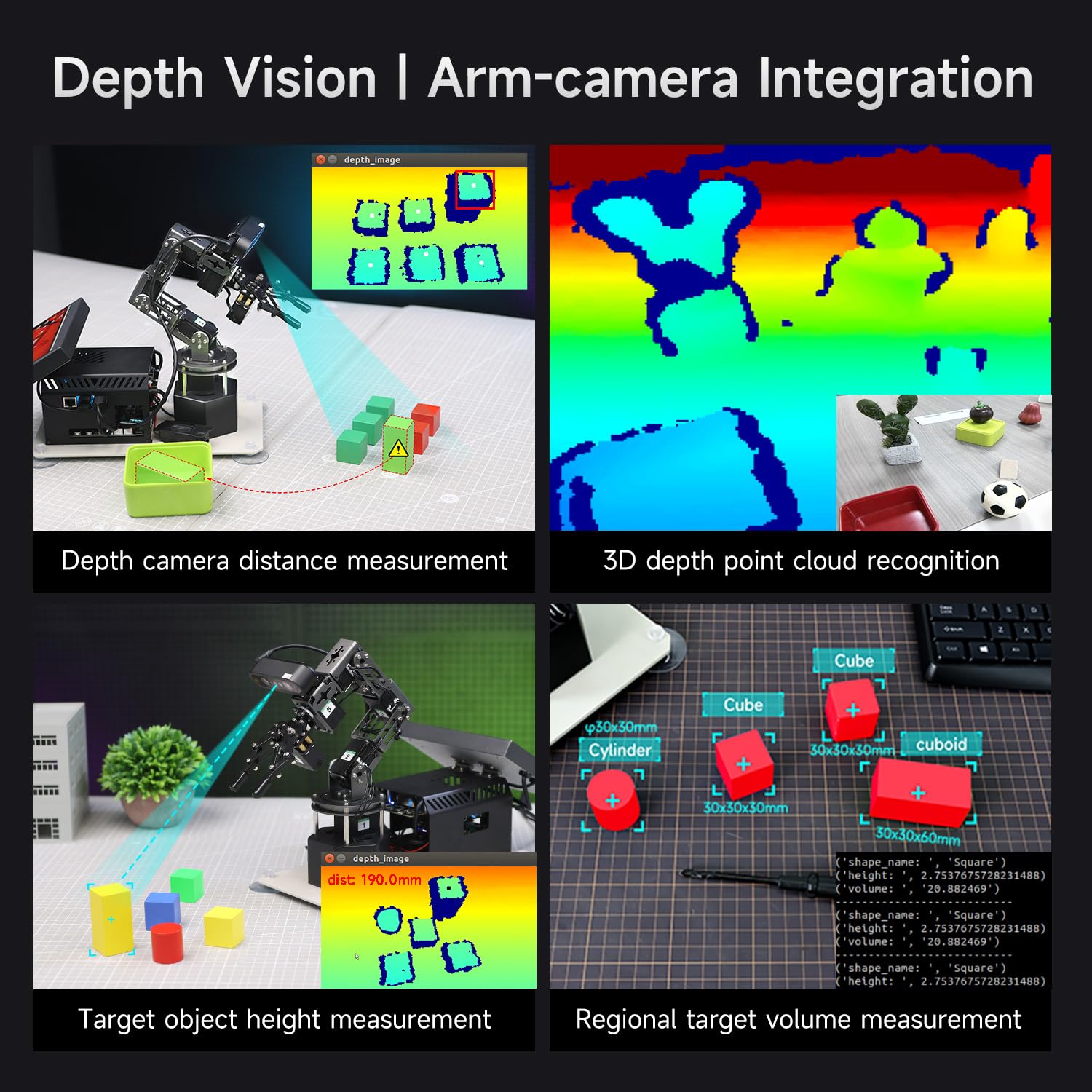 Yahboom 6DOF AI Vision Robotic Arm for Raspberry Pi 5