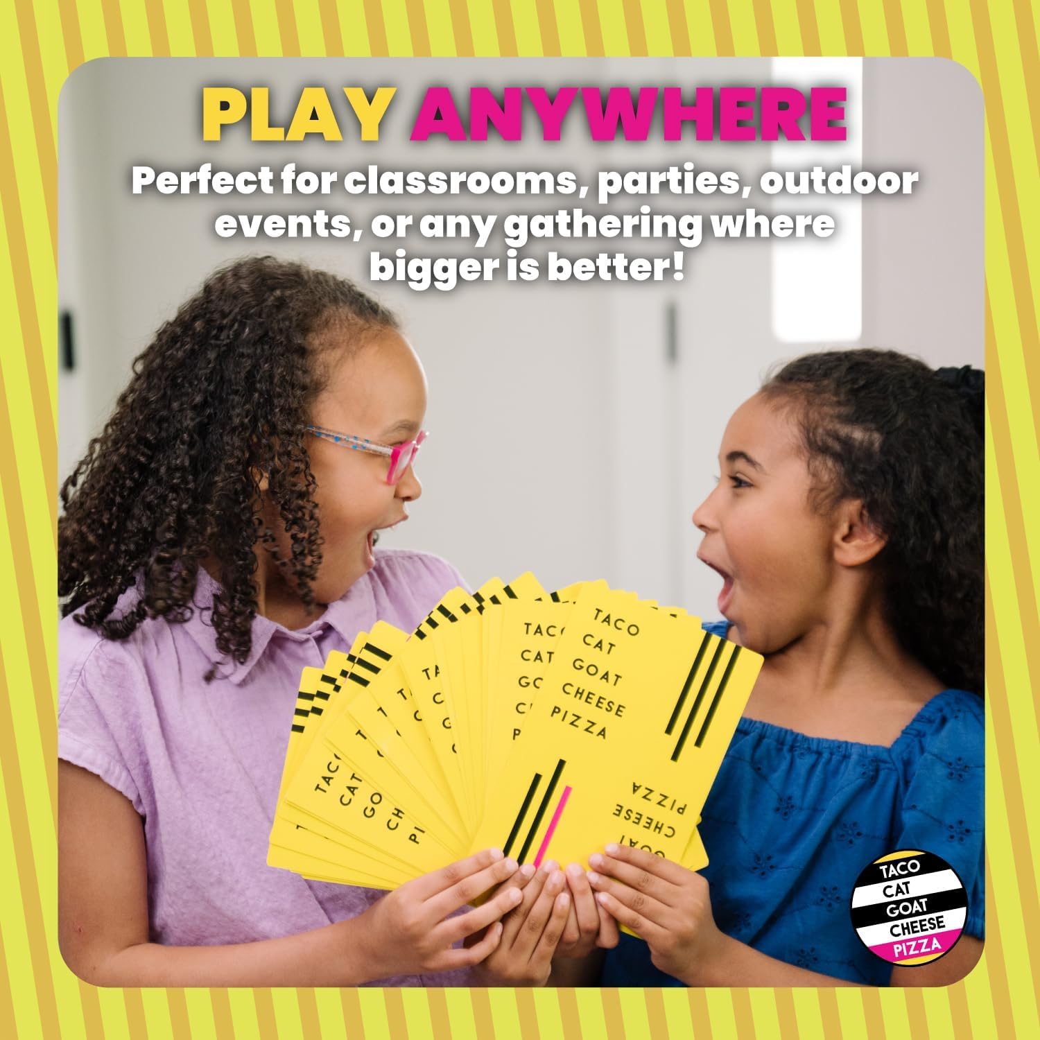 Taco Cat Goat Cheese Pizza Fast-Paced Family Card Game