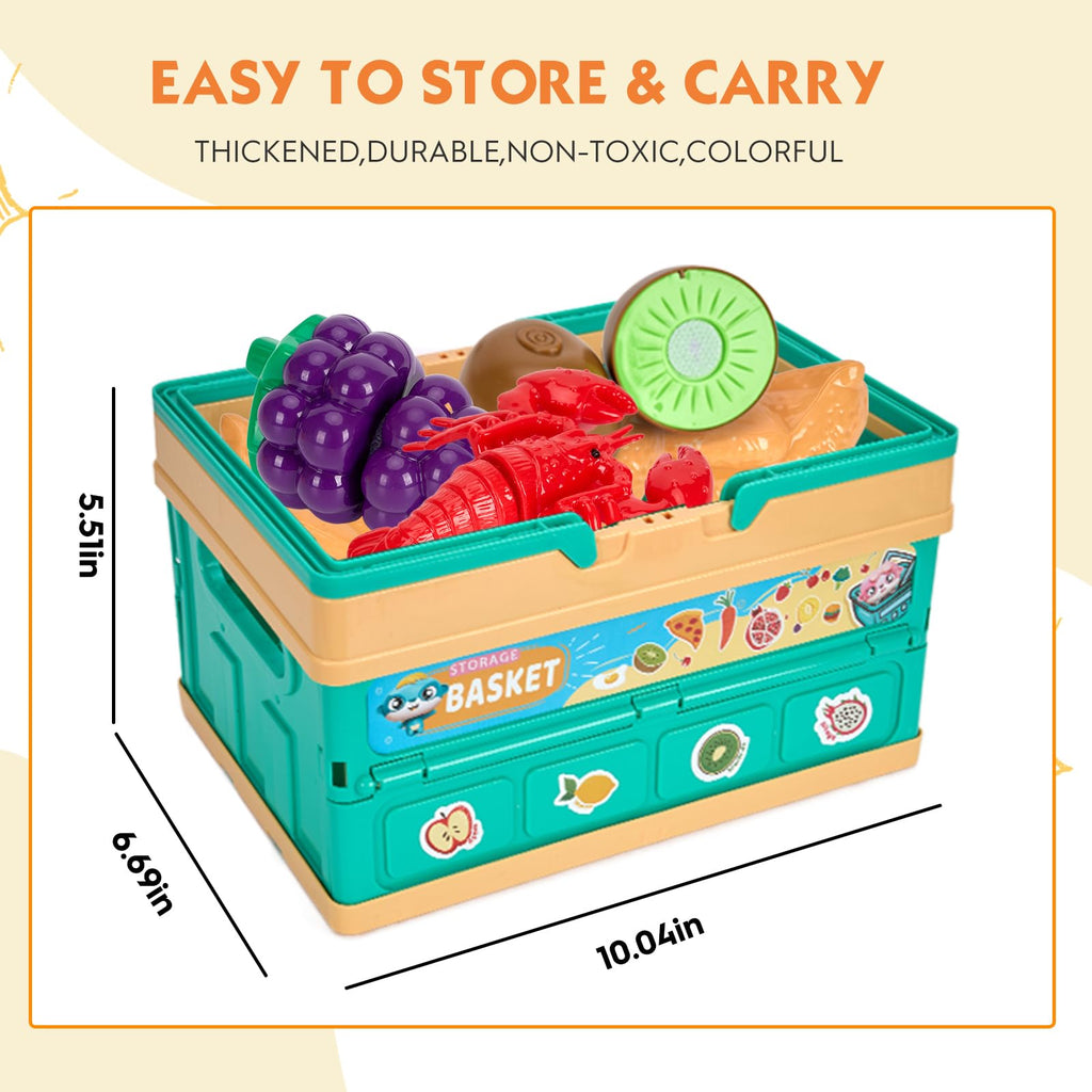 Kids’ Pretend Cooking Playset with Food & Cookware