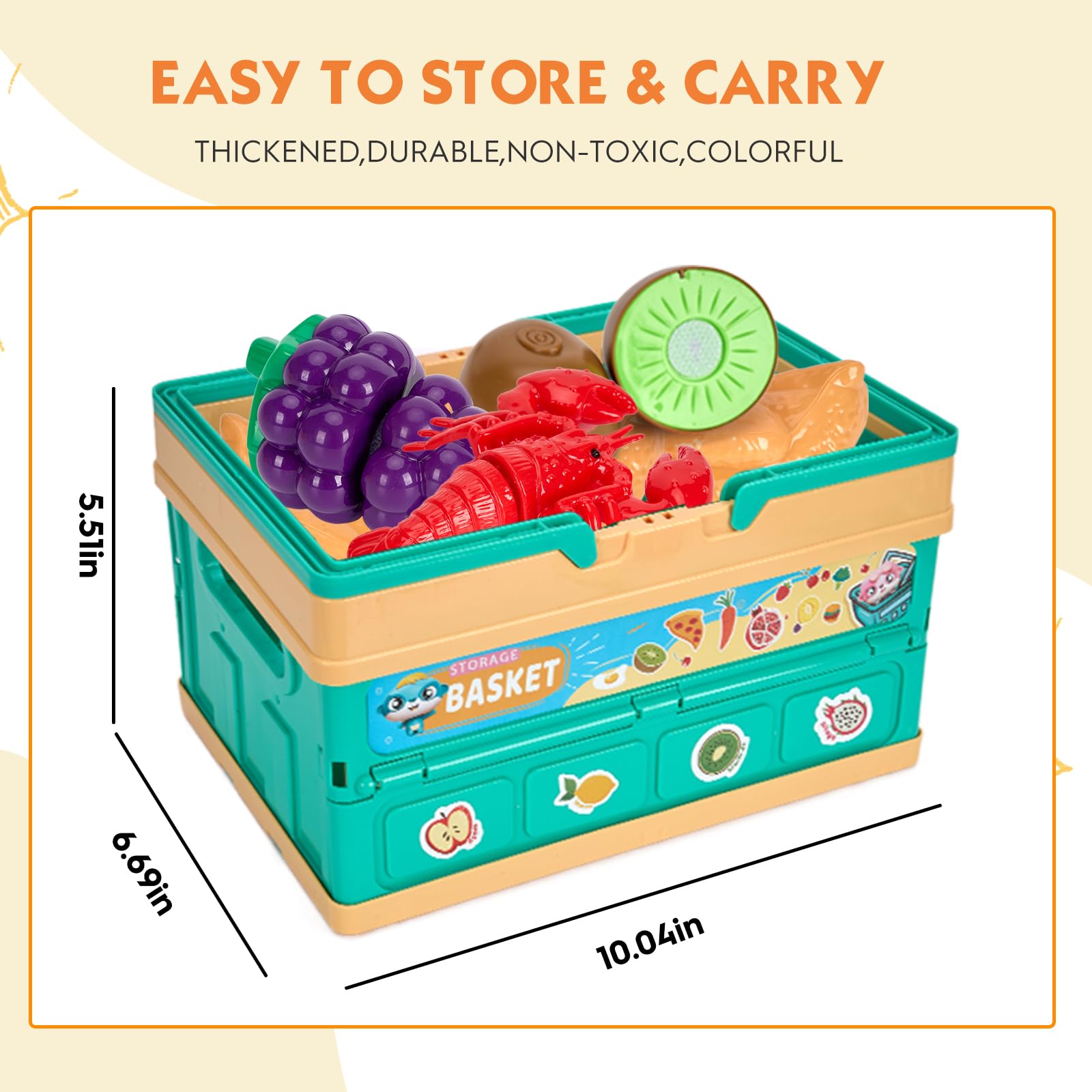 Kids’ Pretend Cooking Playset with Food & Cookware