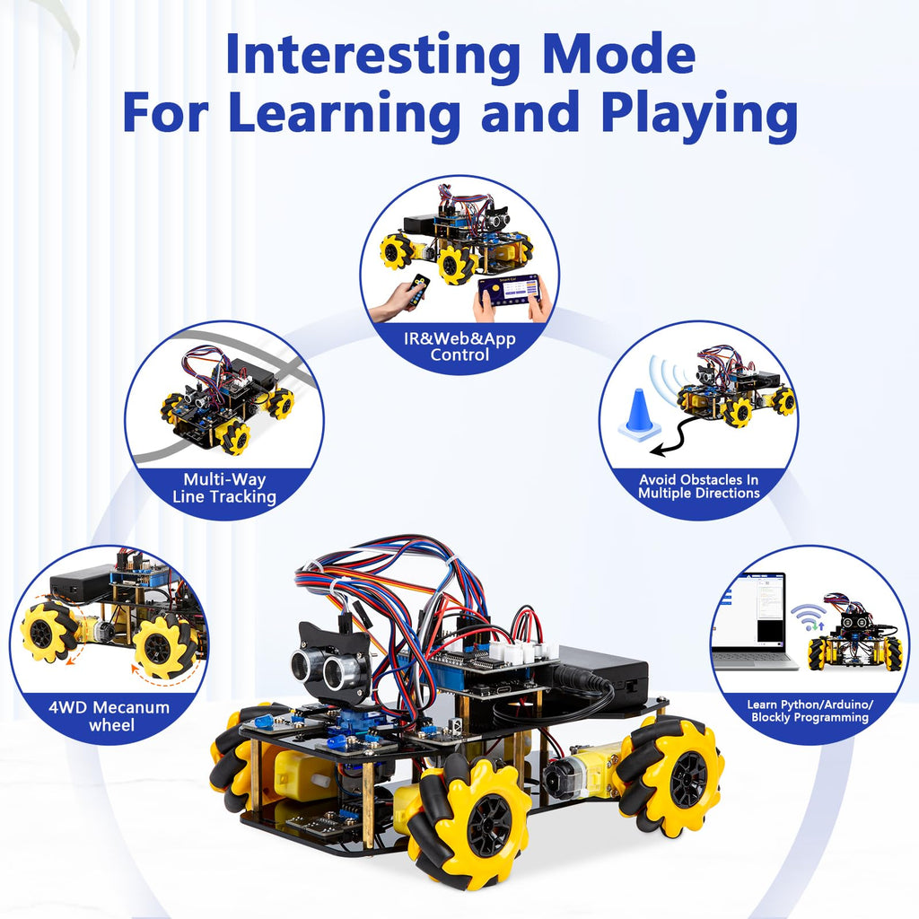 ACEBOTT Arduino-Compatible Smart Robot Car Coding Kit