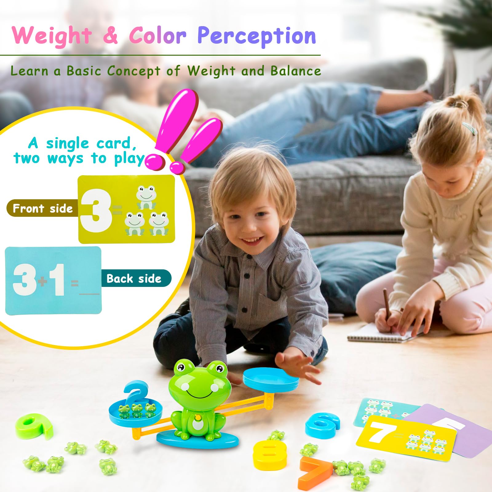 63-Piece Balance Counting Math Learning Game for Kids