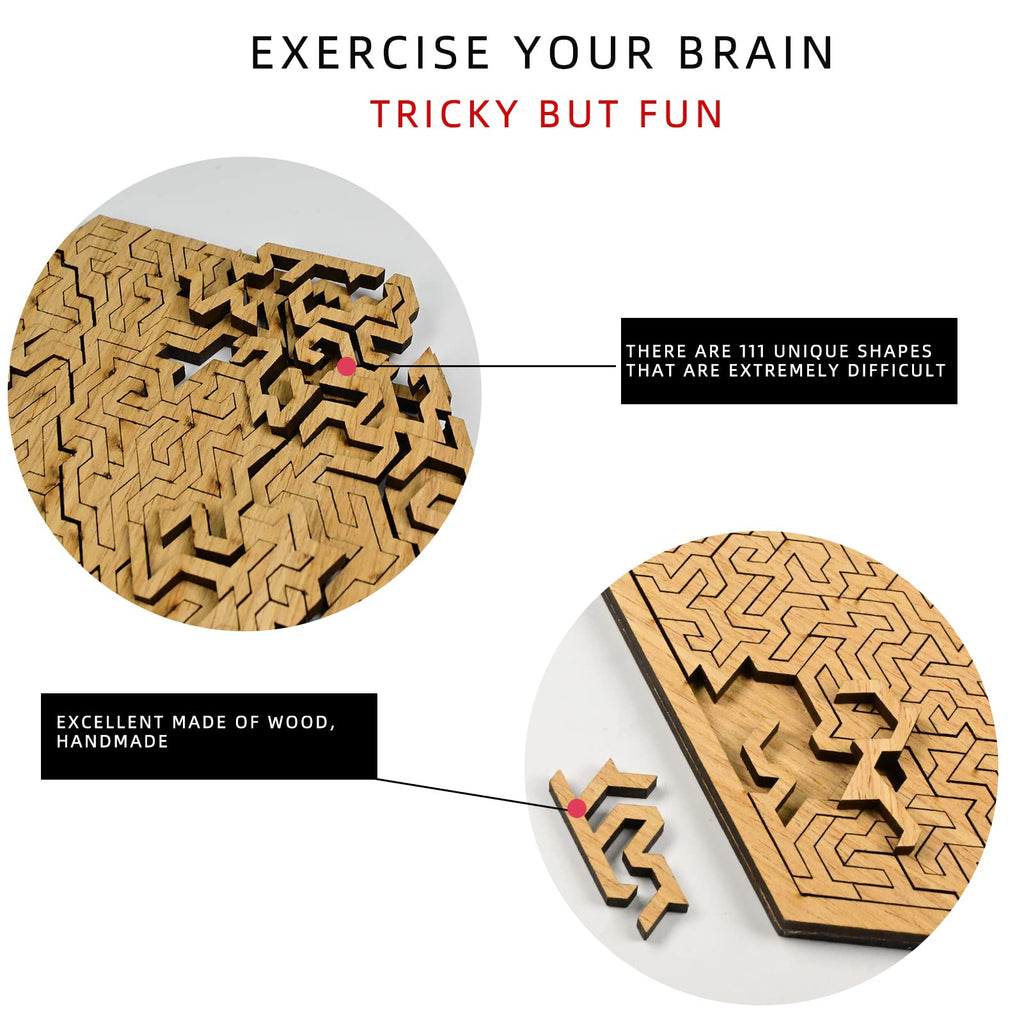PRFOKEY Impossible Clear Jigsaw Puzzle with False Edges