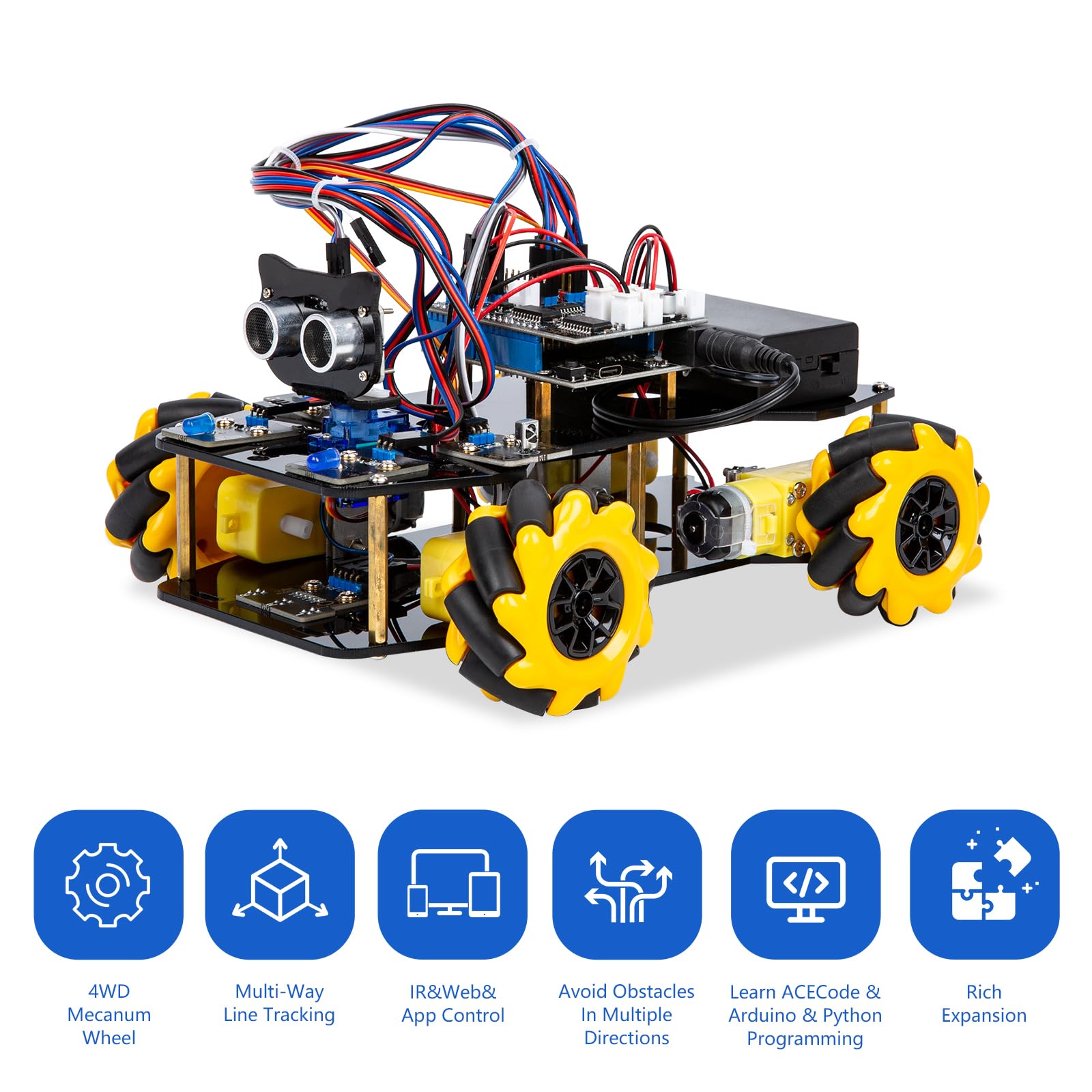 ACEBOTT Arduino-Compatible Smart Robot Car Coding Kit