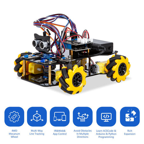 ACEBOTT Arduino-Compatible Smart Robot Car Coding Kit