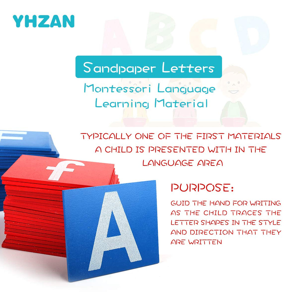 Montessori Sandpaper Letters for Phonics & Pre-Writing