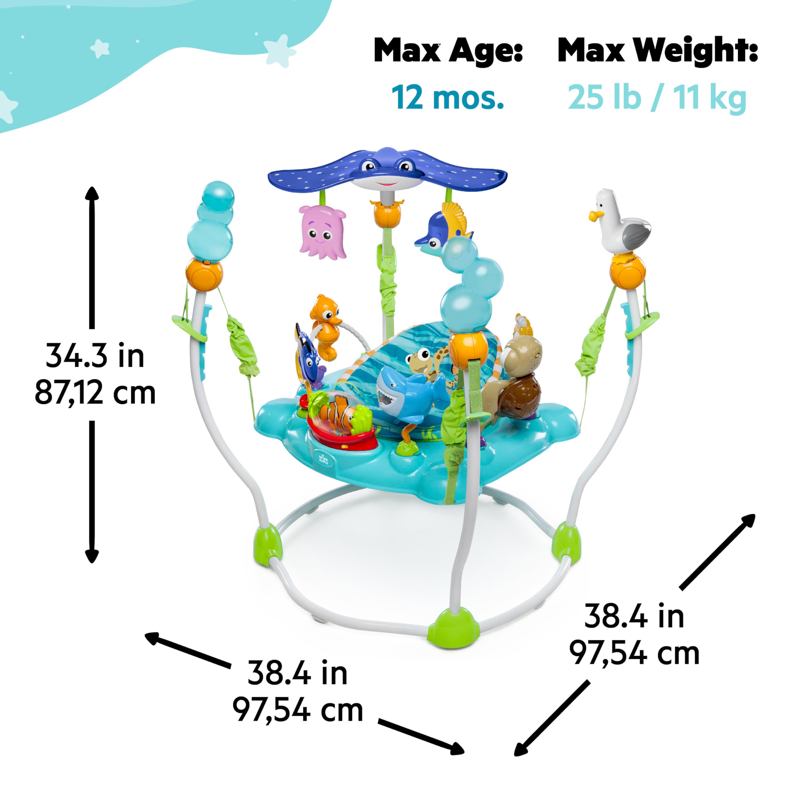 Bright Starts Disney Little Mermaid Baby Activity Jumper
