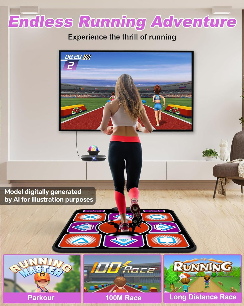 Acelufly Electronic TV Dance Mat with HD Camera
